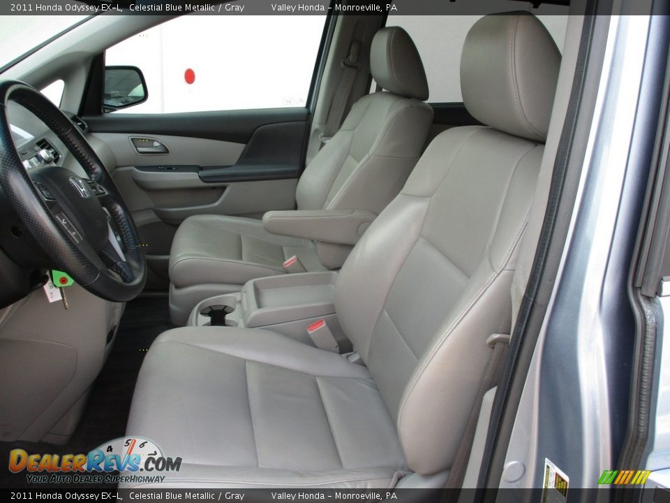 2011 Honda Odyssey EX-L Celestial Blue Metallic / Gray Photo #12