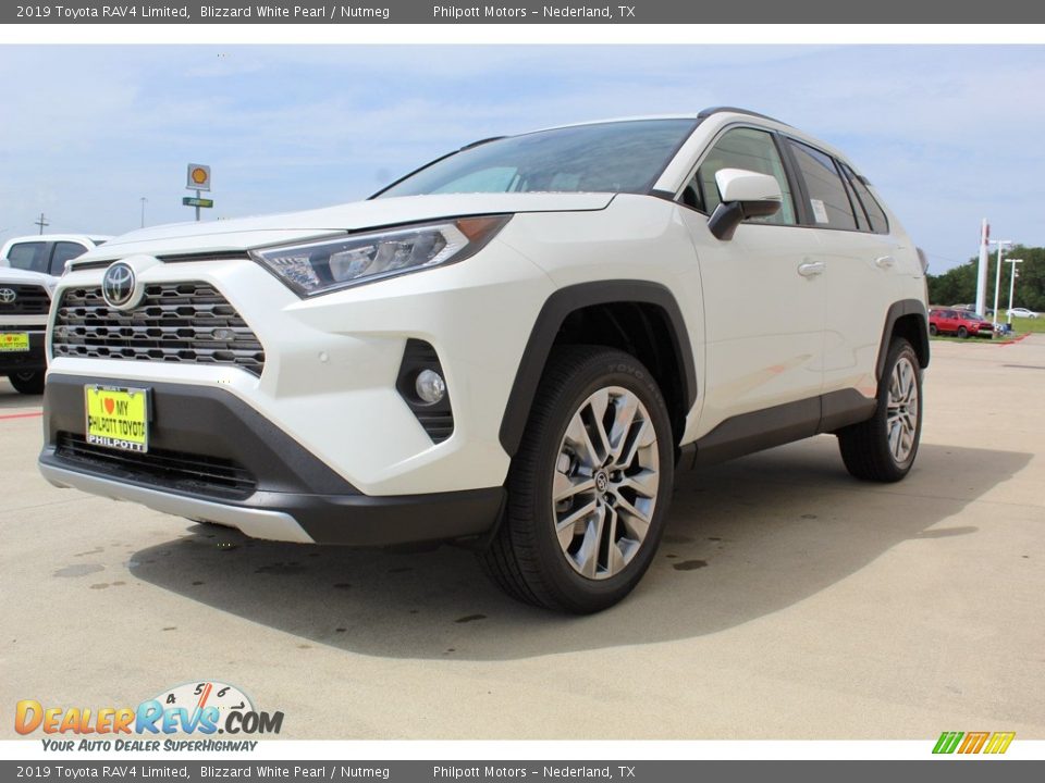 2019 Toyota RAV4 Limited Blizzard White Pearl / Nutmeg Photo #4