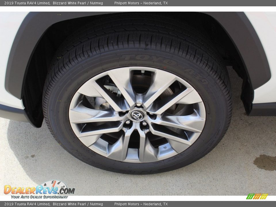 2019 Toyota RAV4 Limited Blizzard White Pearl / Nutmeg Photo #5