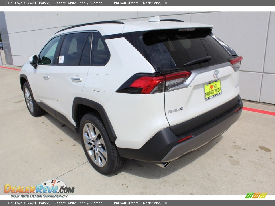 2019 Toyota RAV4 Limited Blizzard White Pearl / Nutmeg Photo #6