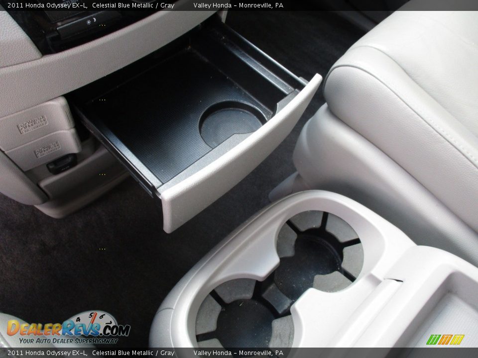 2011 Honda Odyssey EX-L Celestial Blue Metallic / Gray Photo #18