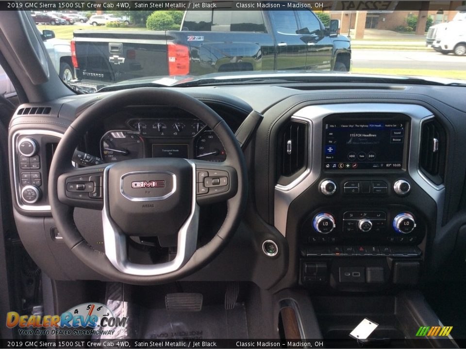 2019 GMC Sierra 1500 SLT Crew Cab 4WD Satin Steel Metallic / Jet Black Photo #15