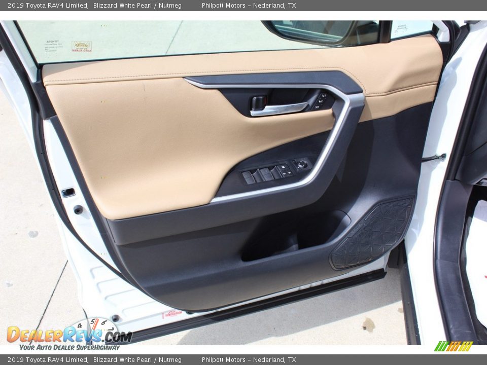 2019 Toyota RAV4 Limited Blizzard White Pearl / Nutmeg Photo #10