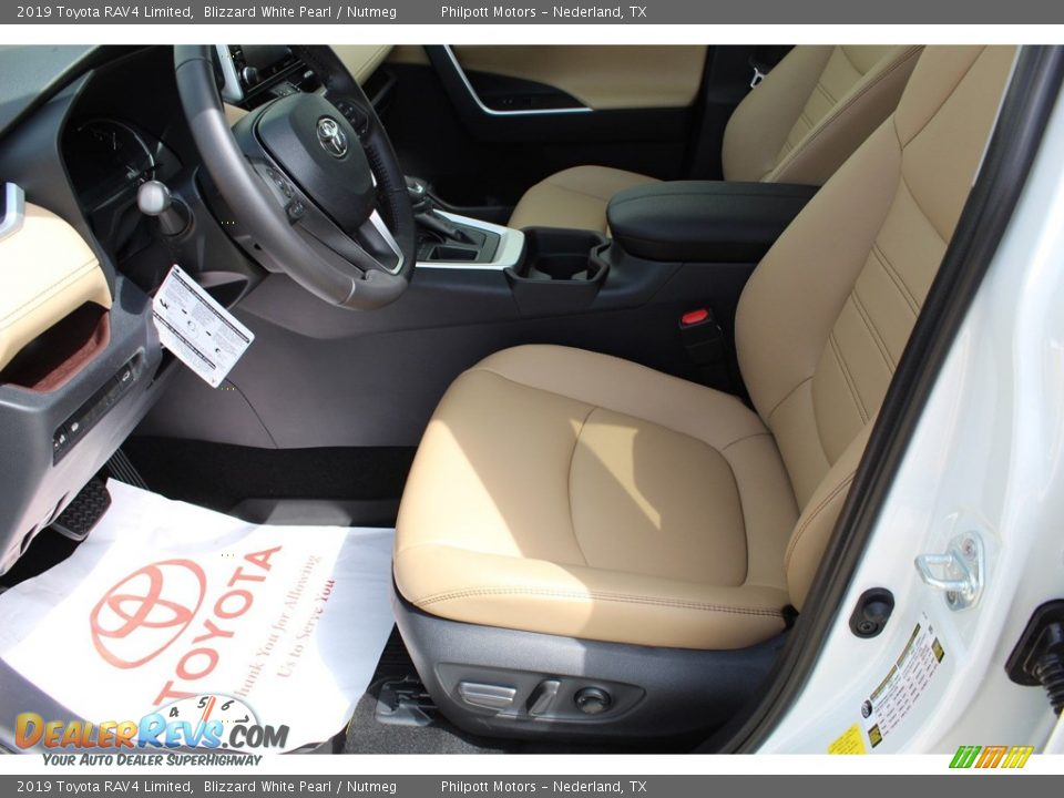 2019 Toyota RAV4 Limited Blizzard White Pearl / Nutmeg Photo #11