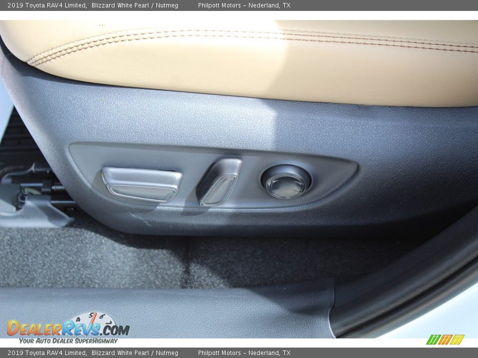 2019 Toyota RAV4 Limited Blizzard White Pearl / Nutmeg Photo #12