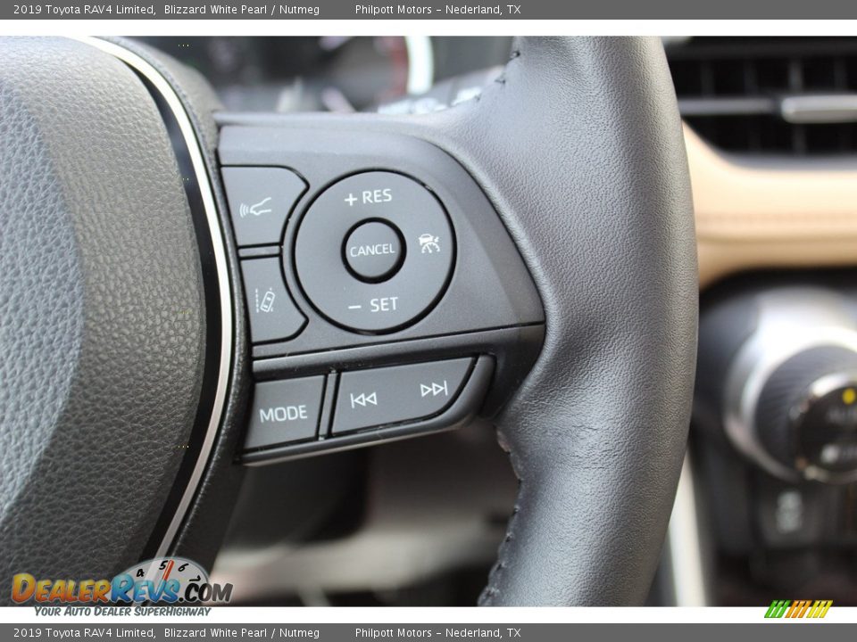 2019 Toyota RAV4 Limited Blizzard White Pearl / Nutmeg Photo #14