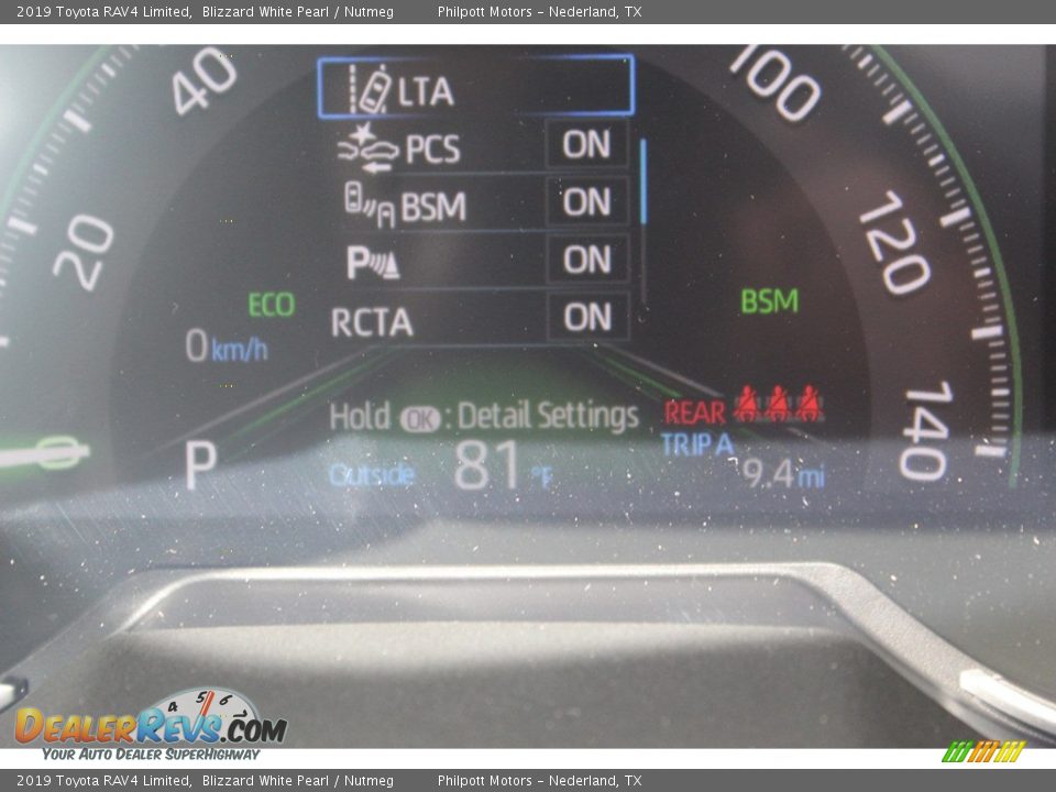 2019 Toyota RAV4 Limited Blizzard White Pearl / Nutmeg Photo #16