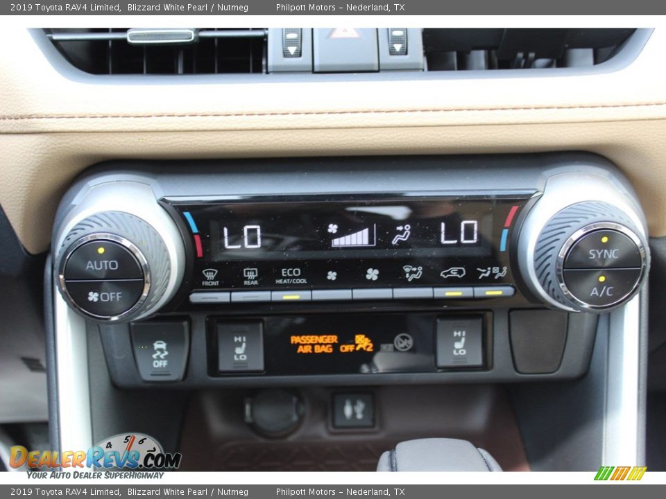 2019 Toyota RAV4 Limited Blizzard White Pearl / Nutmeg Photo #18