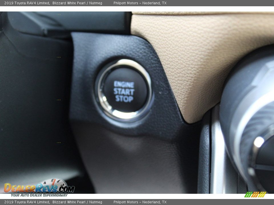 2019 Toyota RAV4 Limited Blizzard White Pearl / Nutmeg Photo #19