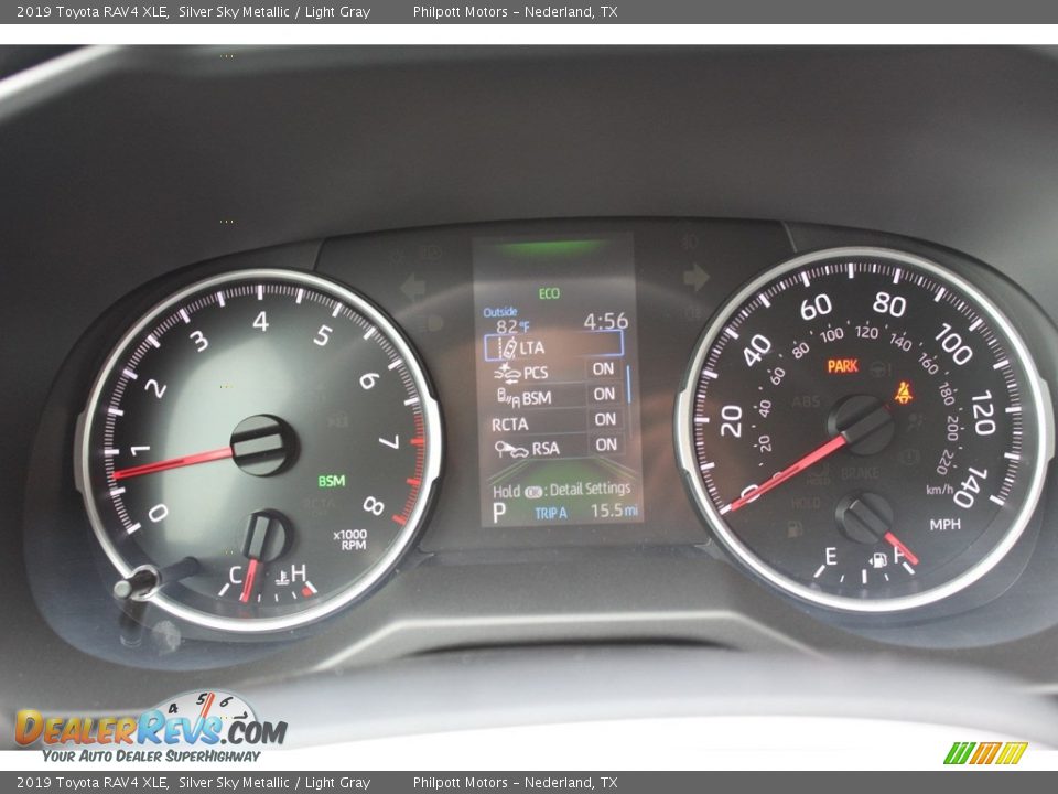 2019 Toyota RAV4 XLE Silver Sky Metallic / Light Gray Photo #14