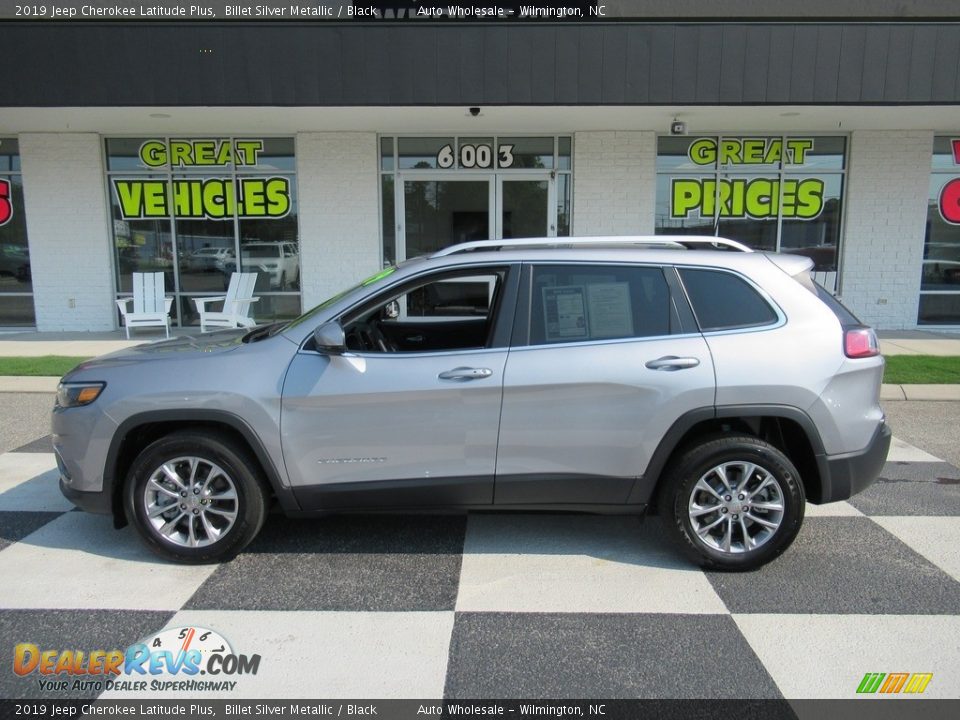 2019 Jeep Cherokee Latitude Plus Billet Silver Metallic / Black Photo #1