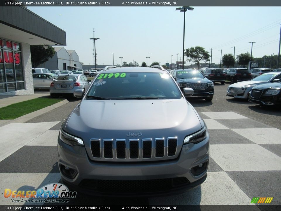 2019 Jeep Cherokee Latitude Plus Billet Silver Metallic / Black Photo #2
