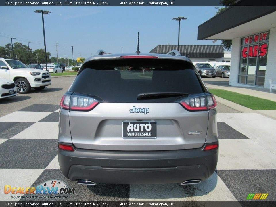 2019 Jeep Cherokee Latitude Plus Billet Silver Metallic / Black Photo #4