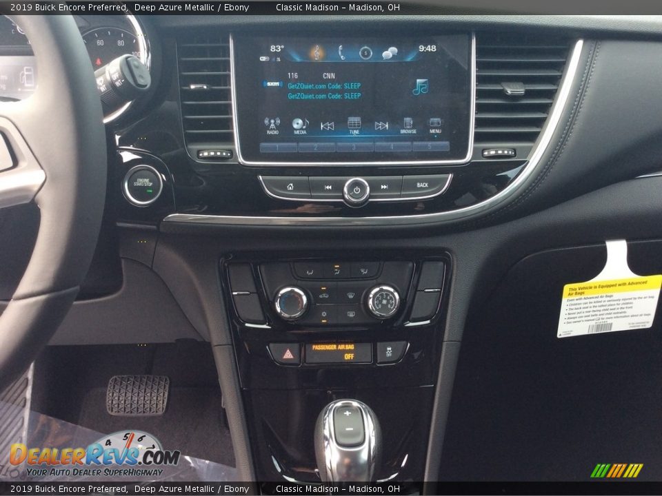 2019 Buick Encore Preferred Deep Azure Metallic / Ebony Photo #14