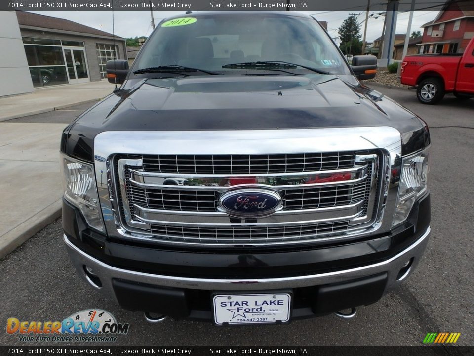 2014 Ford F150 XLT SuperCab 4x4 Tuxedo Black / Steel Grey Photo #2