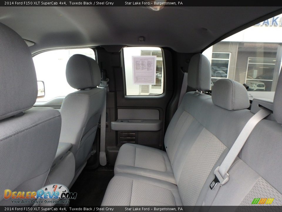 2014 Ford F150 XLT SuperCab 4x4 Tuxedo Black / Steel Grey Photo #11