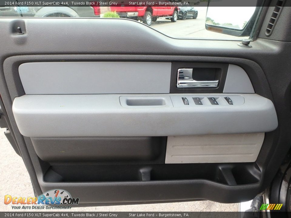 2014 Ford F150 XLT SuperCab 4x4 Tuxedo Black / Steel Grey Photo #13