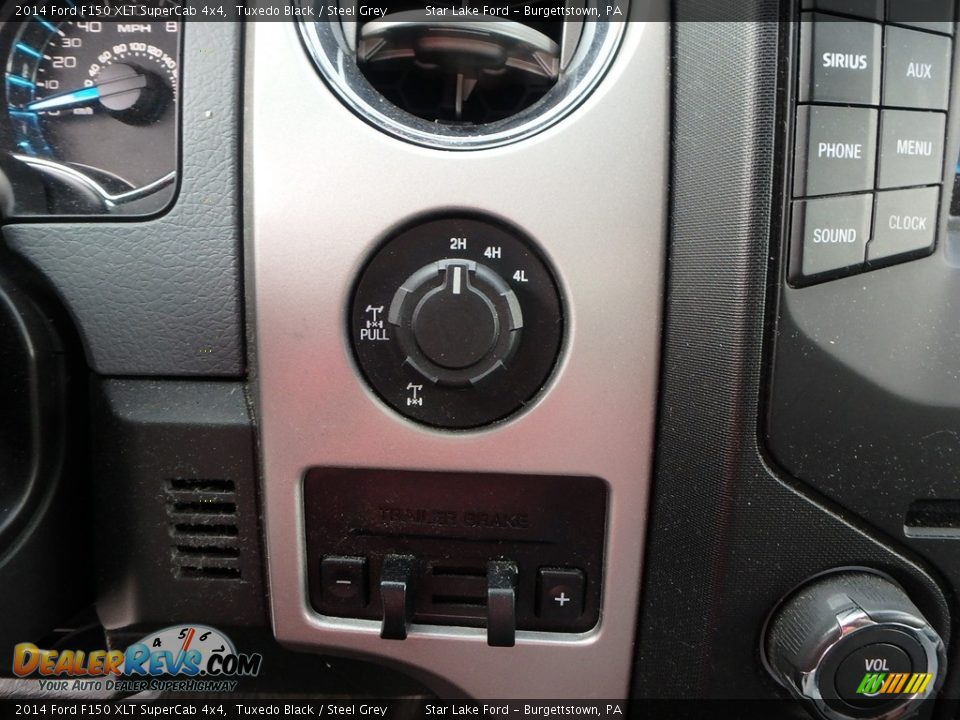 2014 Ford F150 XLT SuperCab 4x4 Tuxedo Black / Steel Grey Photo #17