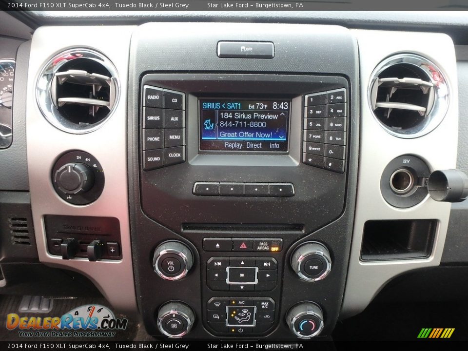 2014 Ford F150 XLT SuperCab 4x4 Tuxedo Black / Steel Grey Photo #18