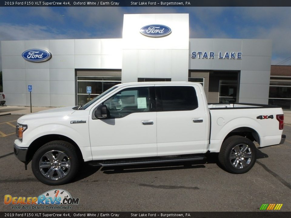 2019 Ford F150 XLT SuperCrew 4x4 Oxford White / Earth Gray Photo #1