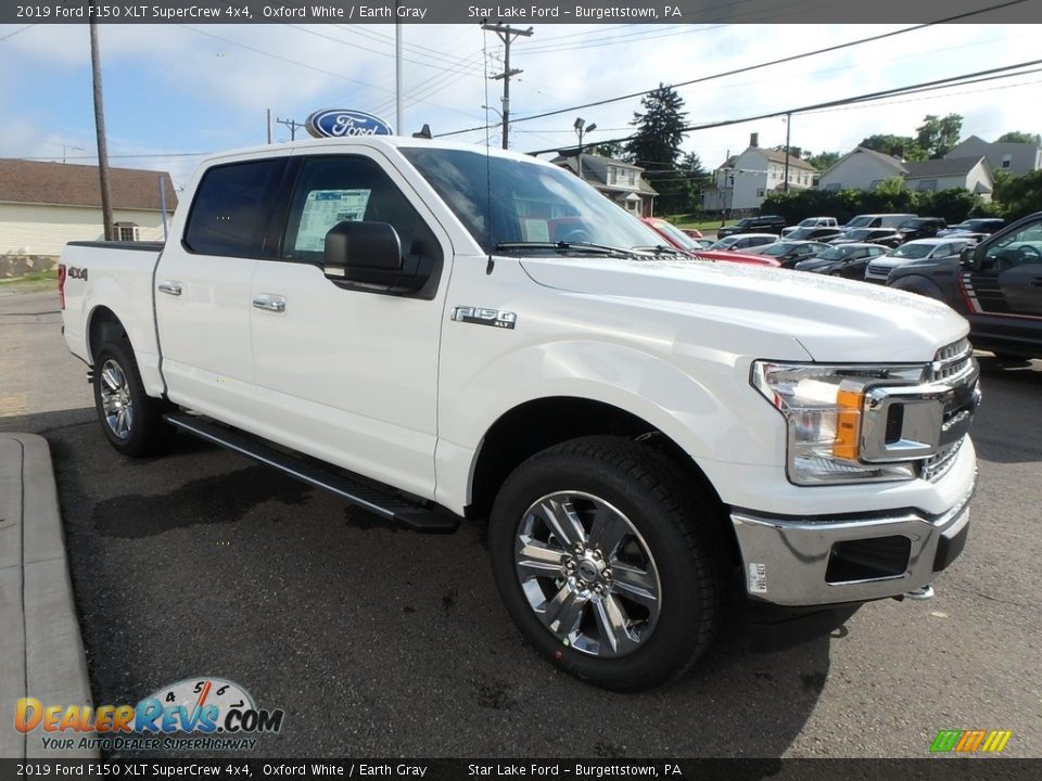 2019 Ford F150 XLT SuperCrew 4x4 Oxford White / Earth Gray Photo #3