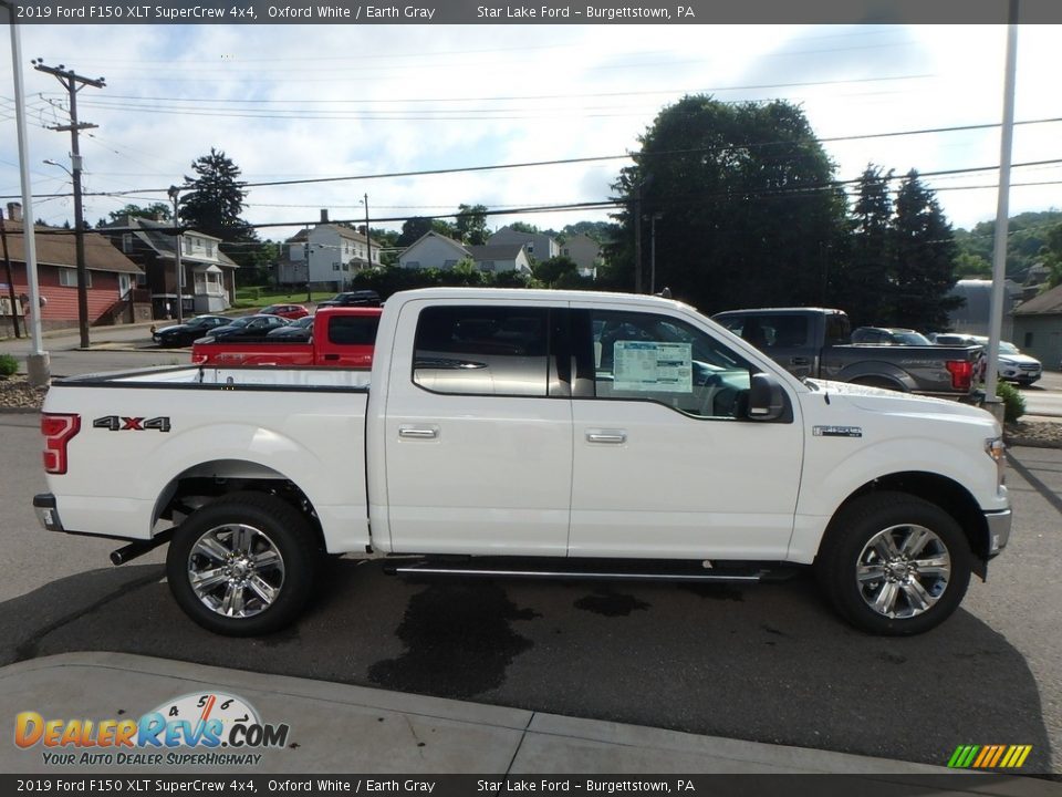 2019 Ford F150 XLT SuperCrew 4x4 Oxford White / Earth Gray Photo #4