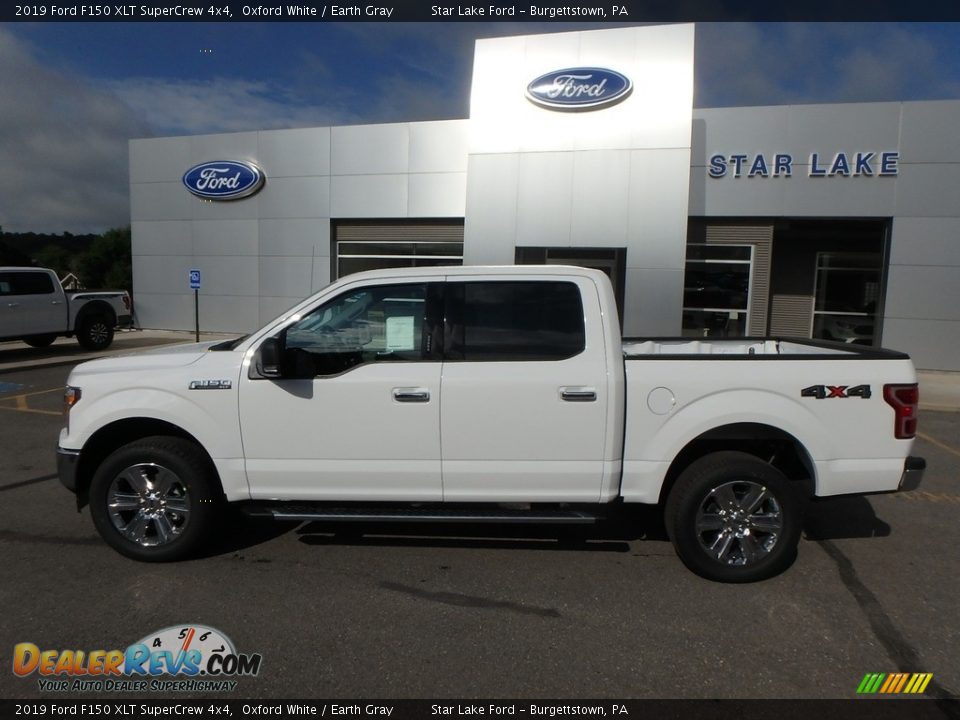 2019 Ford F150 XLT SuperCrew 4x4 Oxford White / Earth Gray Photo #7