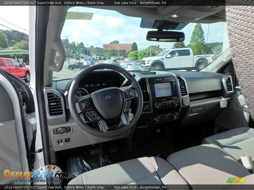 2019 Ford F150 XLT SuperCrew 4x4 Oxford White / Earth Gray Photo #11