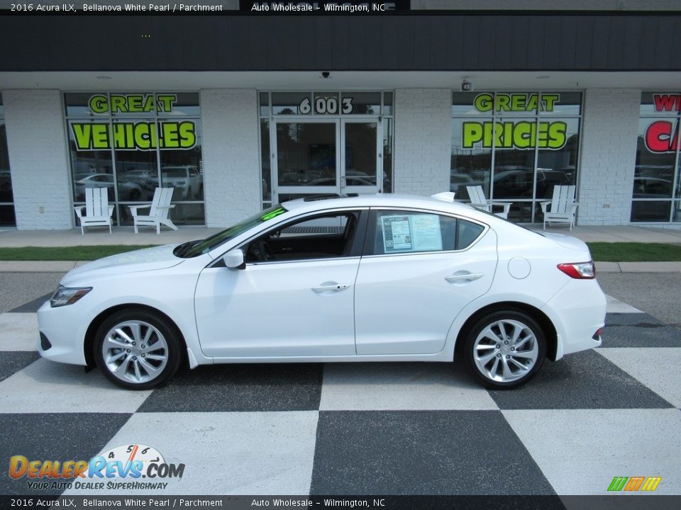 2016 Acura ILX Bellanova White Pearl / Parchment Photo #1