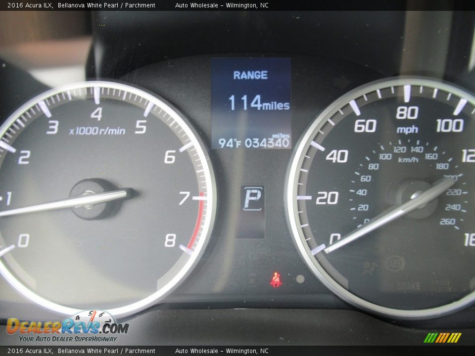 2016 Acura ILX Bellanova White Pearl / Parchment Photo #16