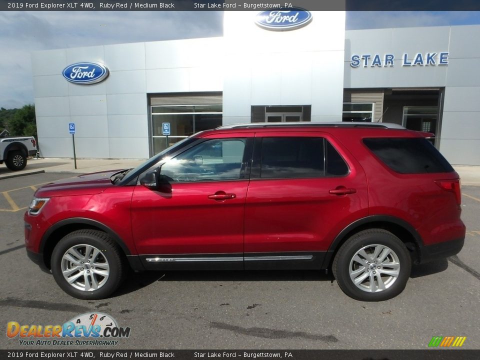 2019 Ford Explorer XLT 4WD Ruby Red / Medium Black Photo #9