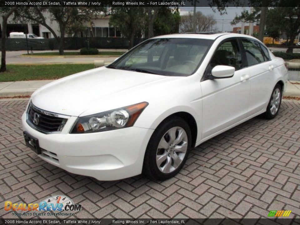 2008 Honda Accord EX Sedan Taffeta White / Ivory Photo #1