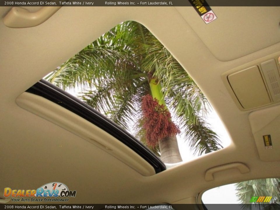 2008 Honda Accord EX Sedan Taffeta White / Ivory Photo #2