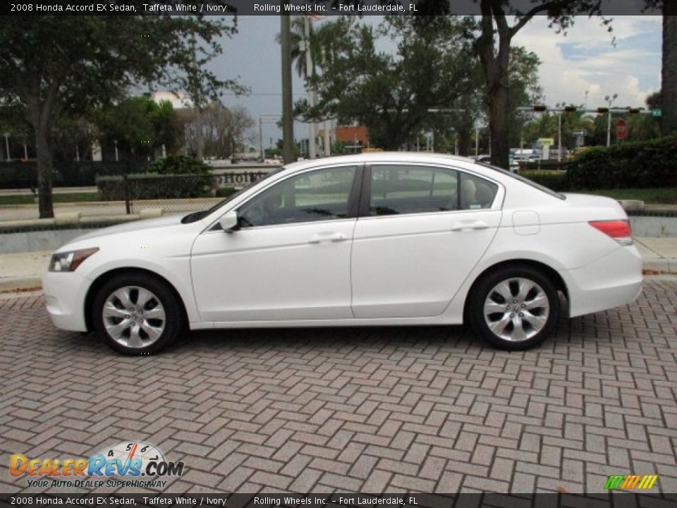 2008 Honda Accord EX Sedan Taffeta White / Ivory Photo #3