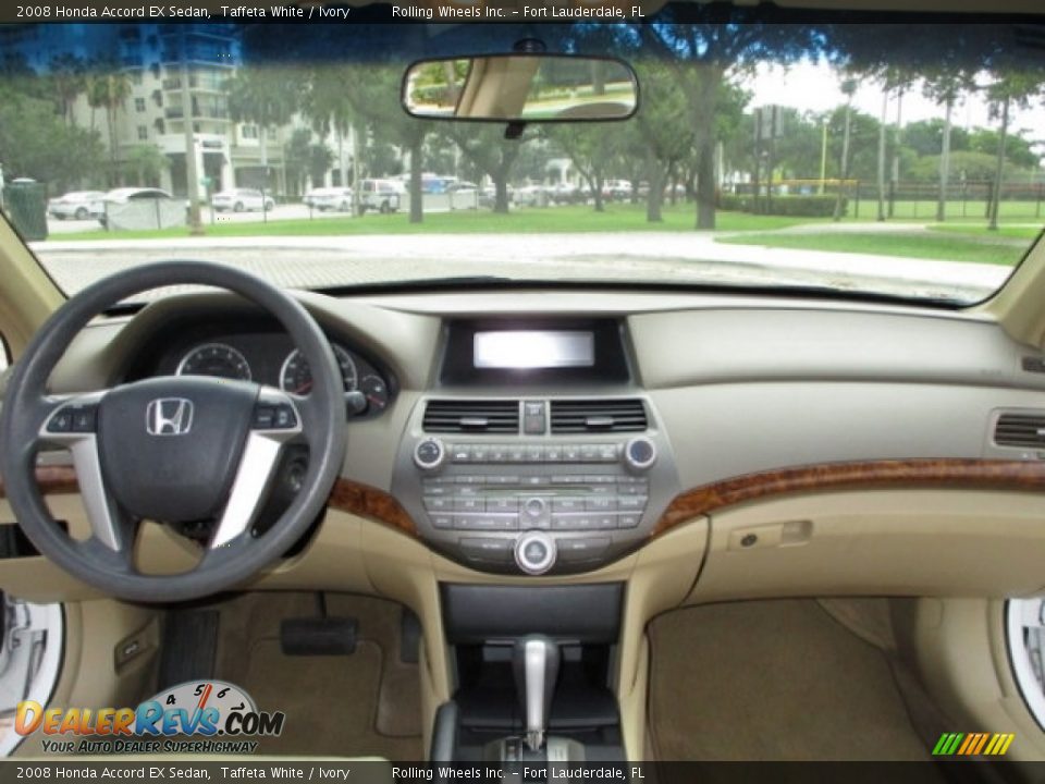 2008 Honda Accord EX Sedan Taffeta White / Ivory Photo #4