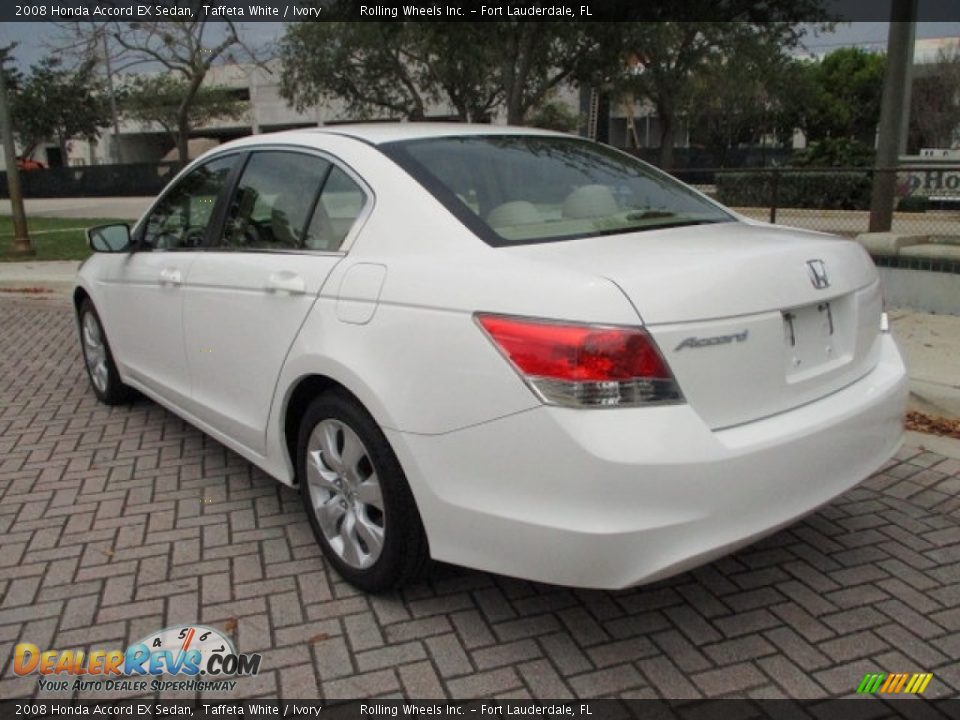 2008 Honda Accord EX Sedan Taffeta White / Ivory Photo #5
