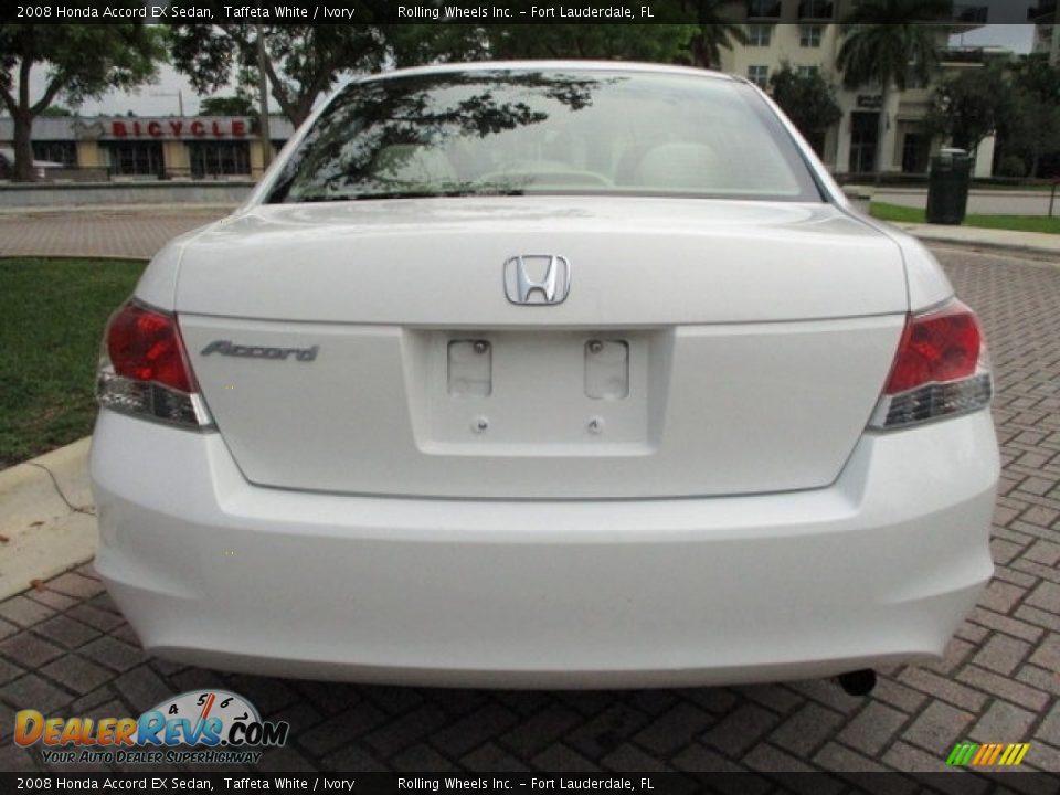 2008 Honda Accord EX Sedan Taffeta White / Ivory Photo #7