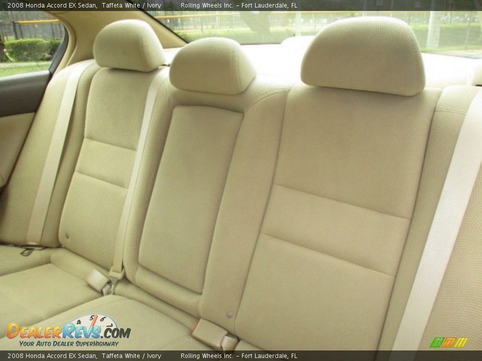 2008 Honda Accord EX Sedan Taffeta White / Ivory Photo #8