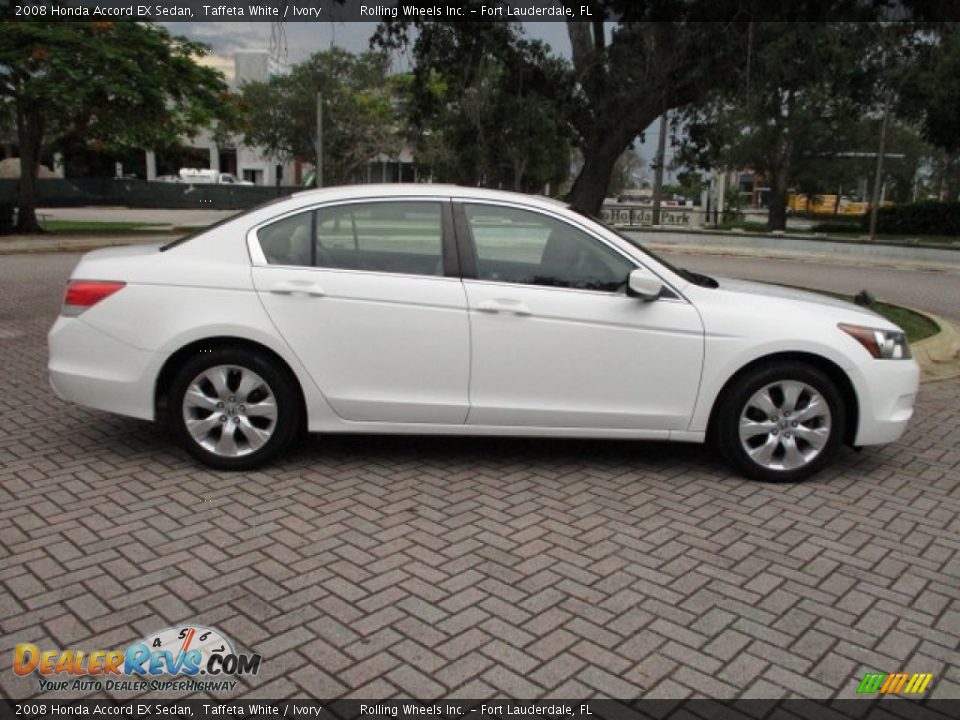2008 Honda Accord EX Sedan Taffeta White / Ivory Photo #11