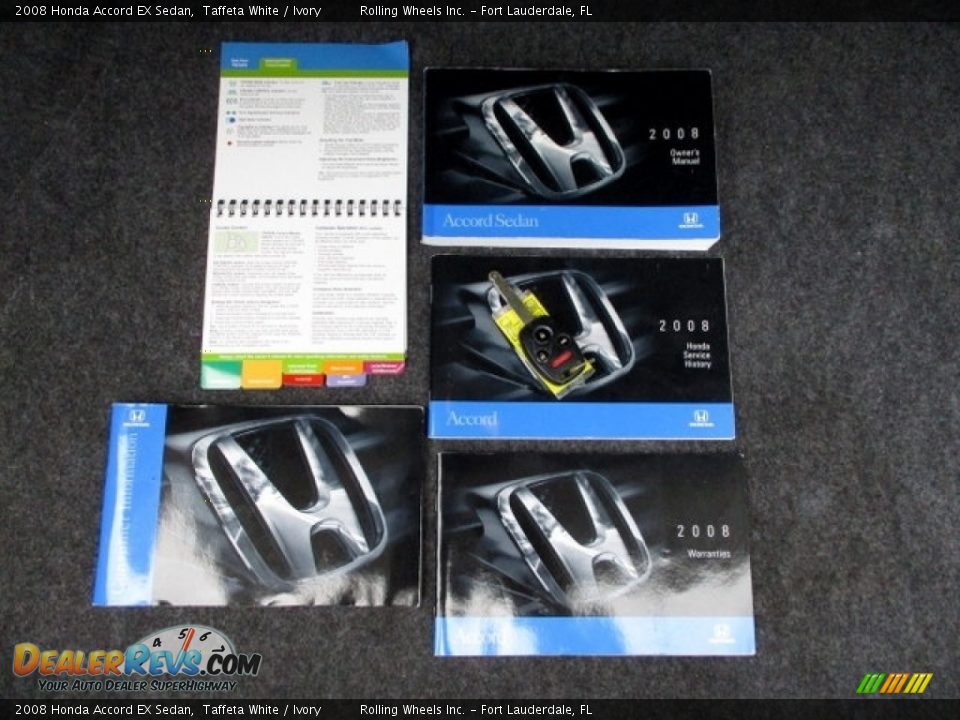 2008 Honda Accord EX Sedan Taffeta White / Ivory Photo #12