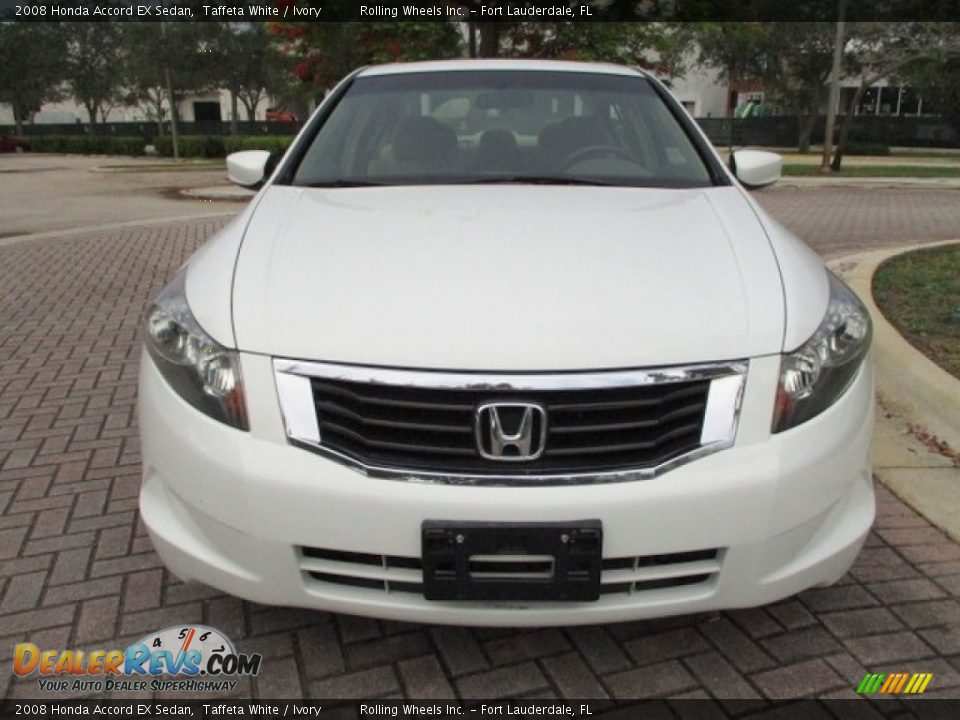 2008 Honda Accord EX Sedan Taffeta White / Ivory Photo #15