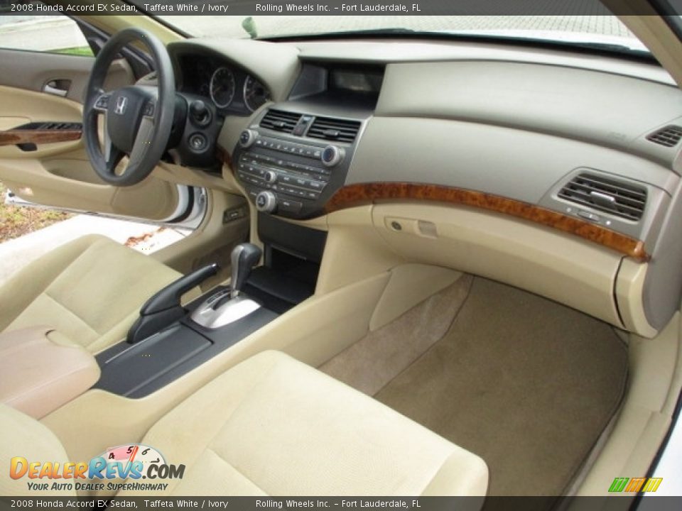 2008 Honda Accord EX Sedan Taffeta White / Ivory Photo #16