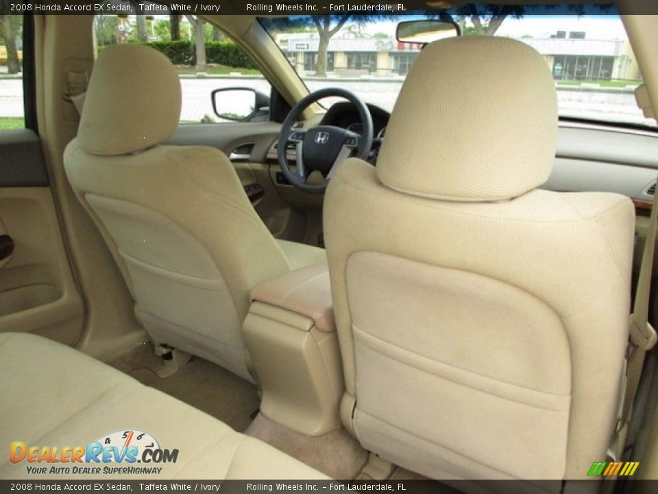 2008 Honda Accord EX Sedan Taffeta White / Ivory Photo #20