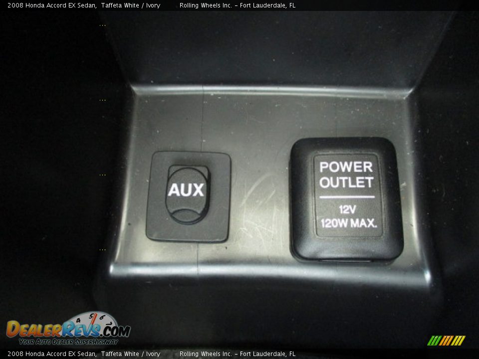 2008 Honda Accord EX Sedan Taffeta White / Ivory Photo #22
