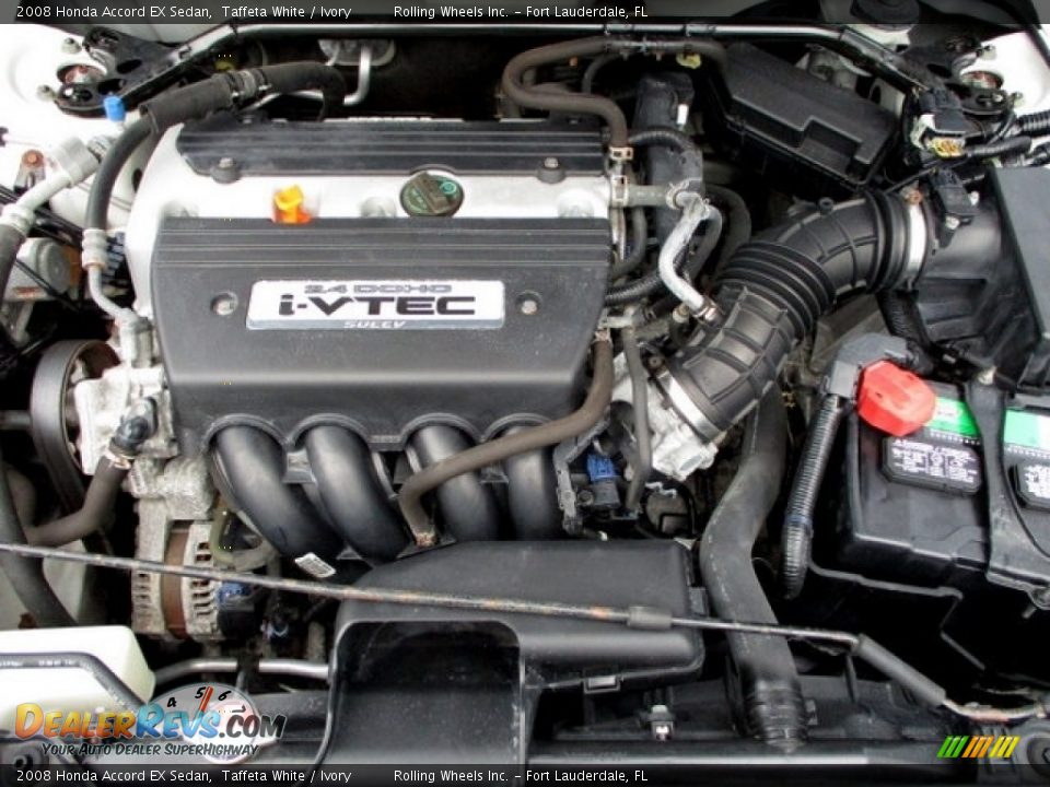 2008 Honda Accord EX Sedan Taffeta White / Ivory Photo #31