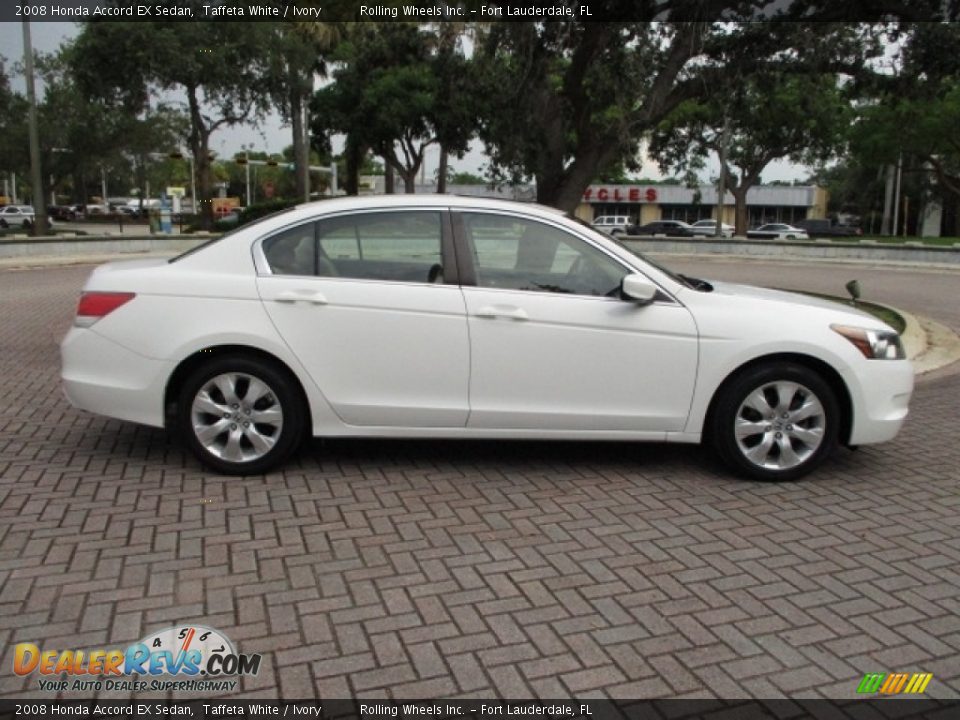 2008 Honda Accord EX Sedan Taffeta White / Ivory Photo #36