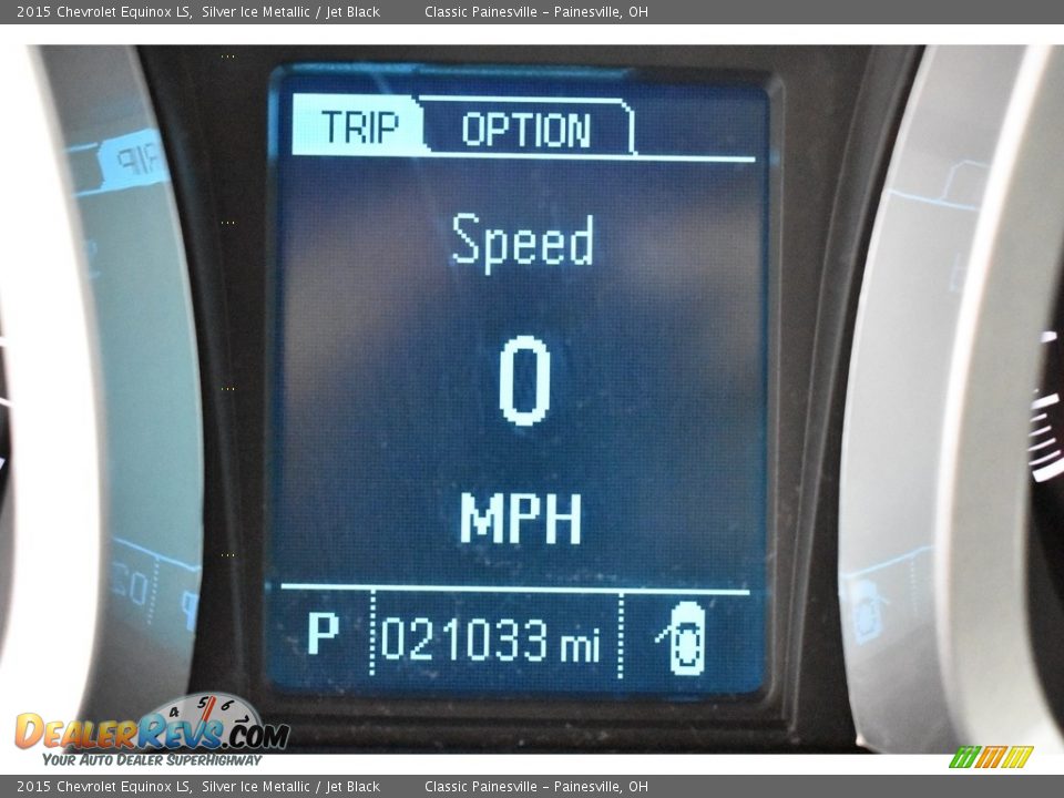 2015 Chevrolet Equinox LS Silver Ice Metallic / Jet Black Photo #14