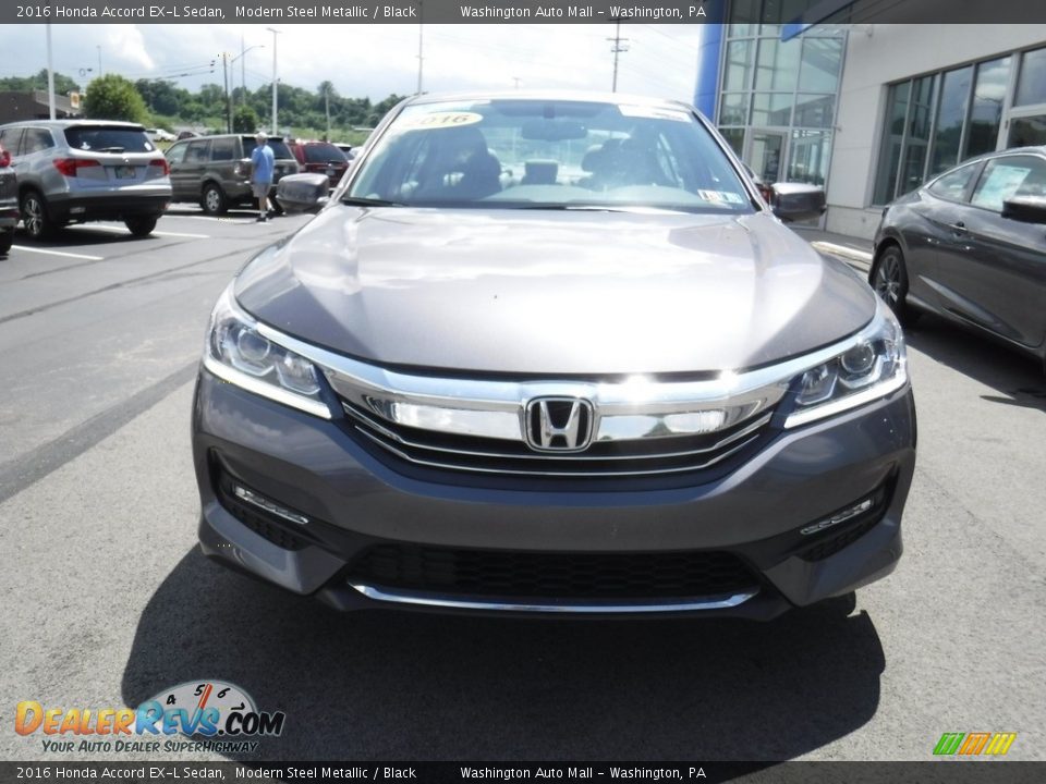 2016 Honda Accord EX-L Sedan Modern Steel Metallic / Black Photo #5