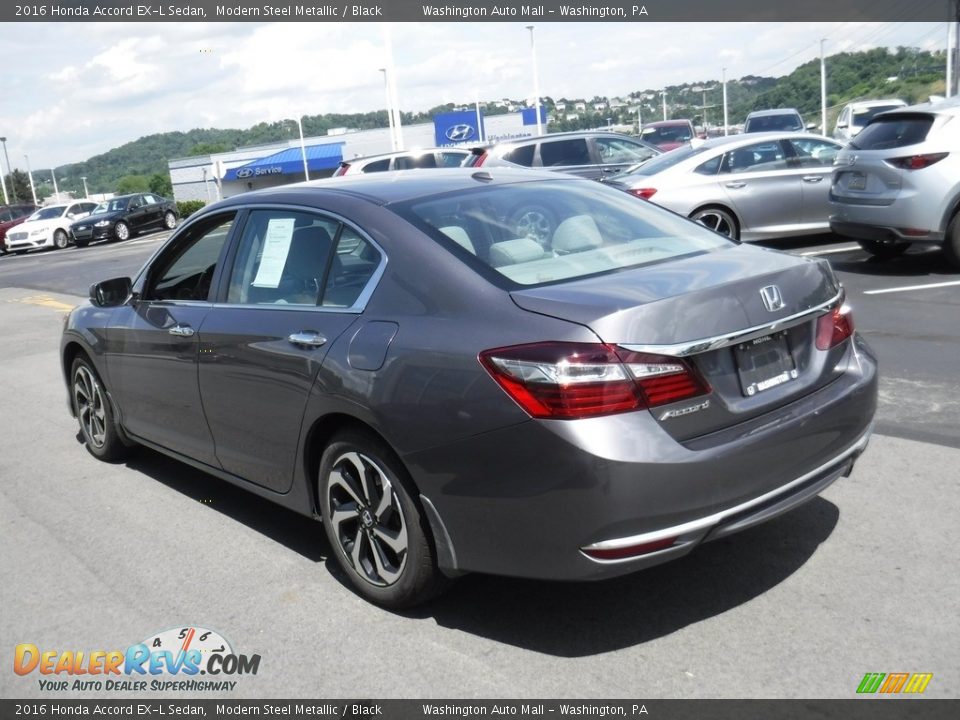 2016 Honda Accord EX-L Sedan Modern Steel Metallic / Black Photo #7