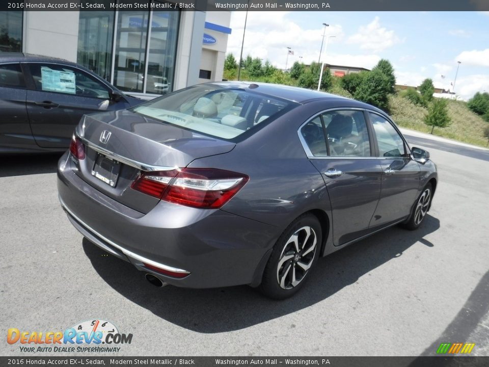 2016 Honda Accord EX-L Sedan Modern Steel Metallic / Black Photo #9